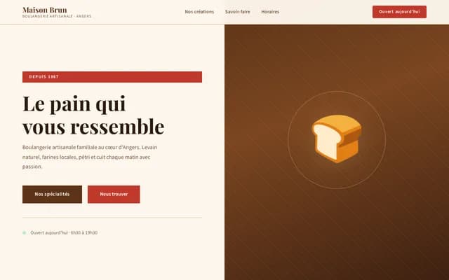 Boulangerie Artisanale — Maison Brun