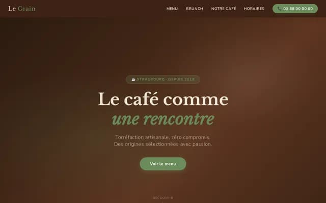 Café de Spécialité — Le Grain