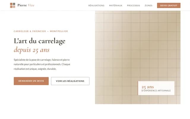 Carreleur Faïencier — Pierre Vive