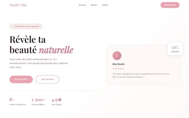 Salon de Coiffure — Studio Ella