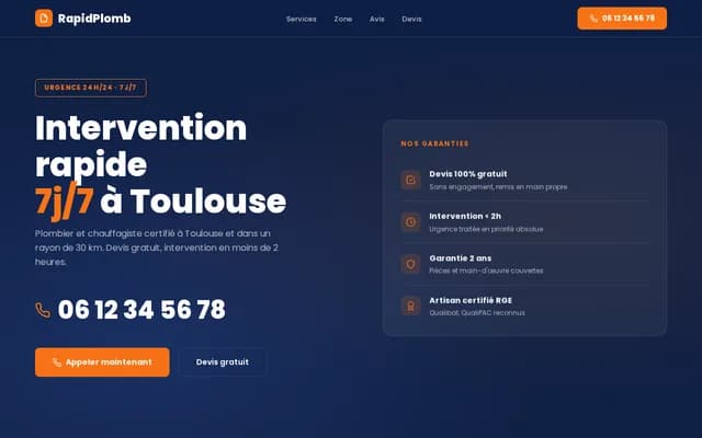 Plombier Urgence — RapidPlomb